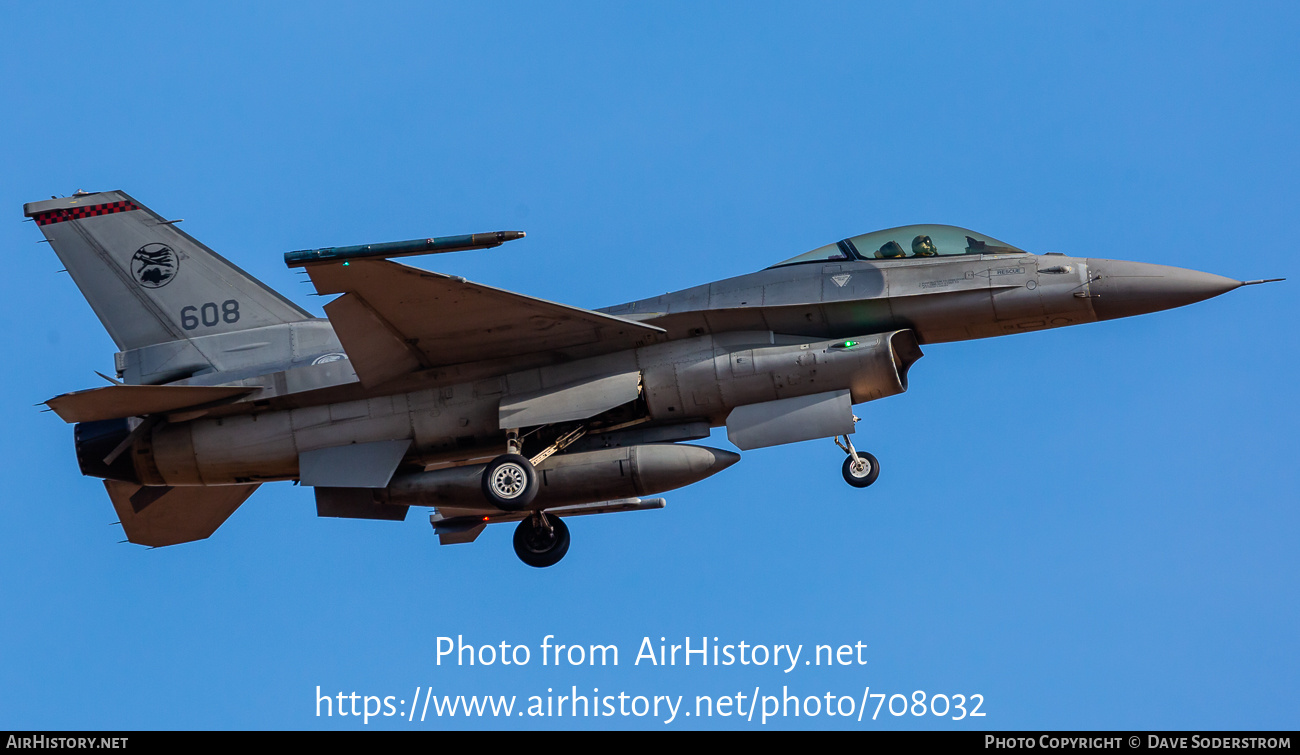 Aircraft Photo of 608 | Lockheed Martin F-16CJ Fighting Falcon | Singapore - Air Force | AirHistory.net #708032