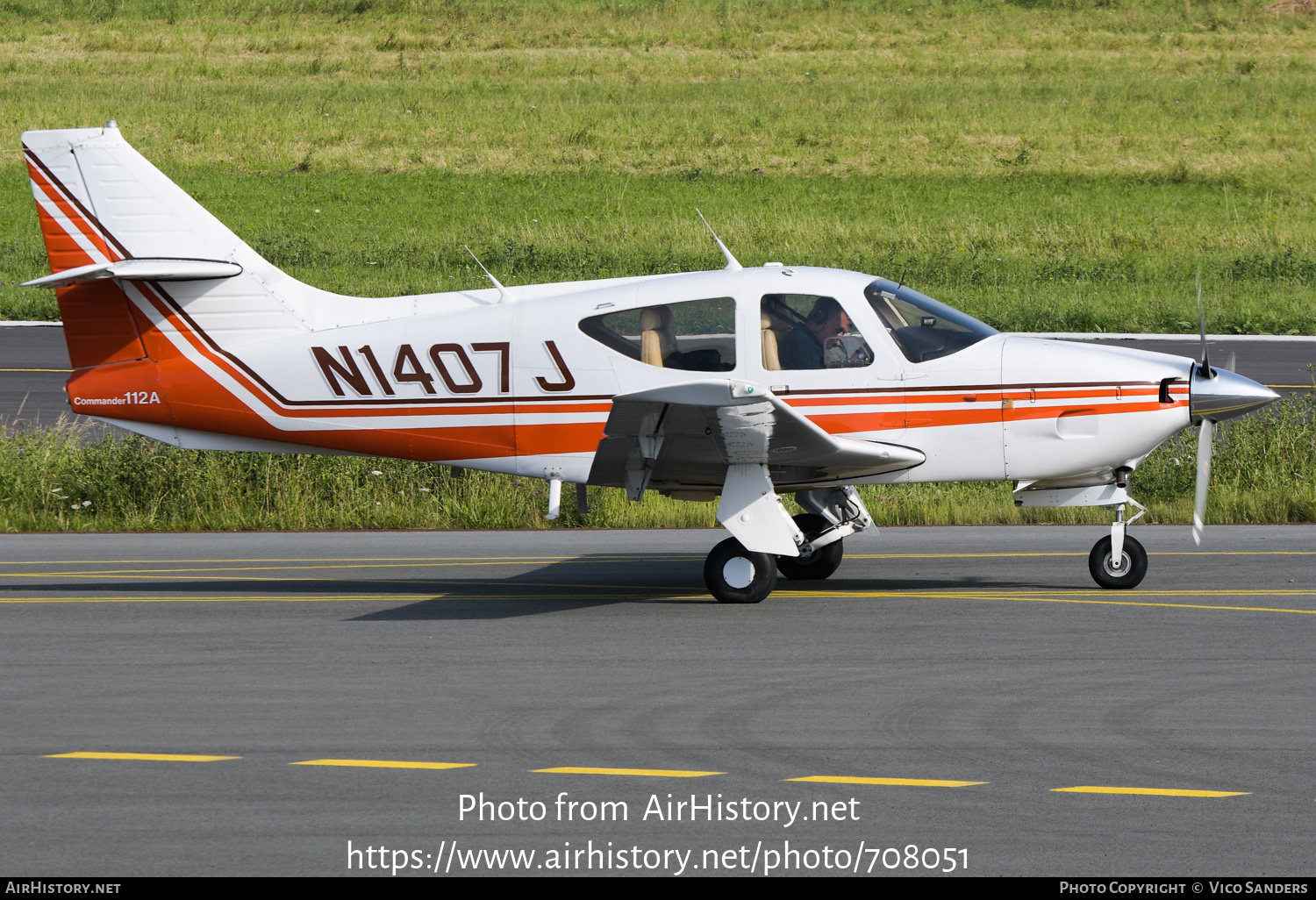 Aircraft Photo of N1407J | Rockwell Commander 112A | AirHistory.net #708051