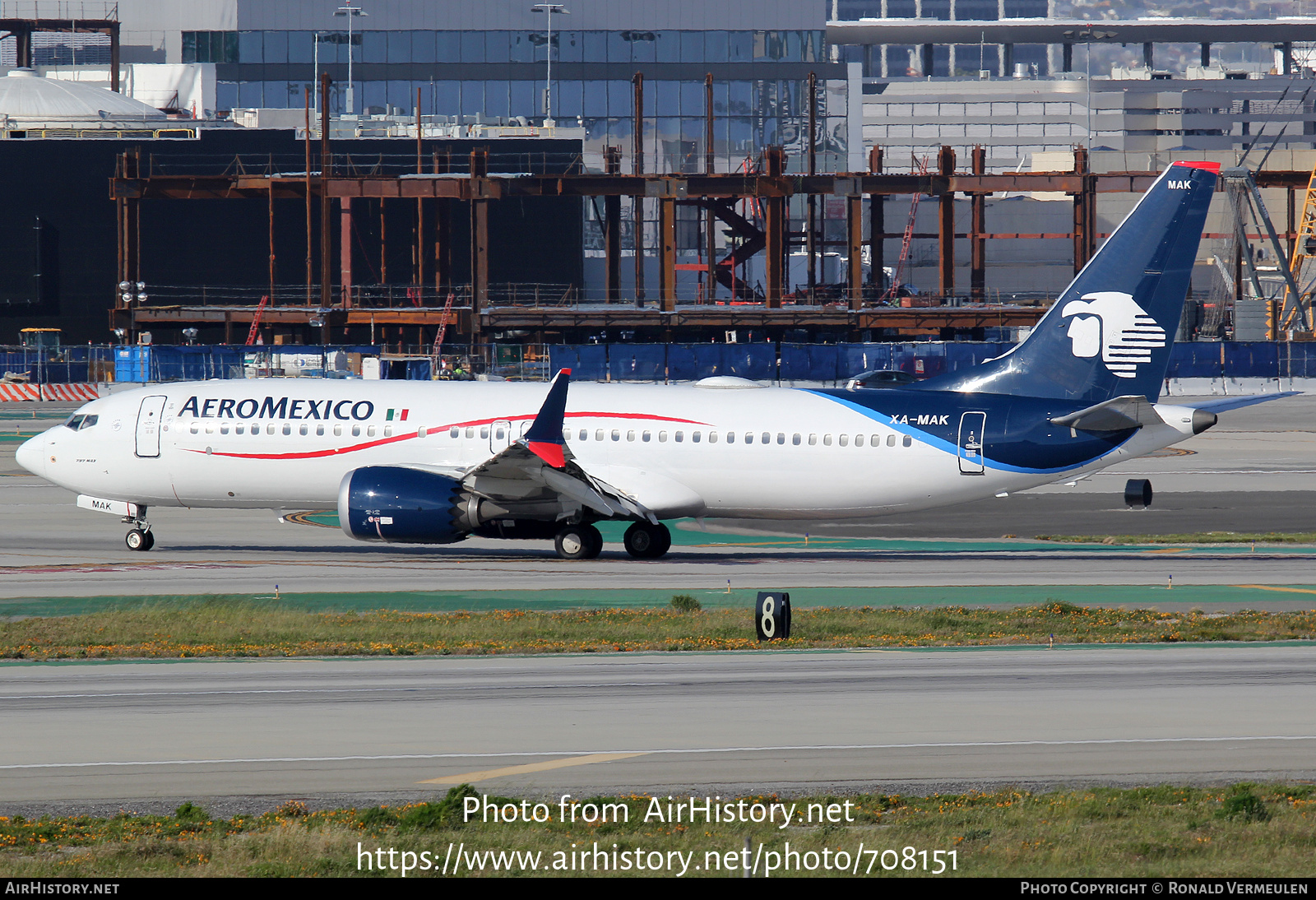 Aircraft Photo of XA-MAK | Boeing 737-8 Max 8 | AeroMéxico | AirHistory.net #708151