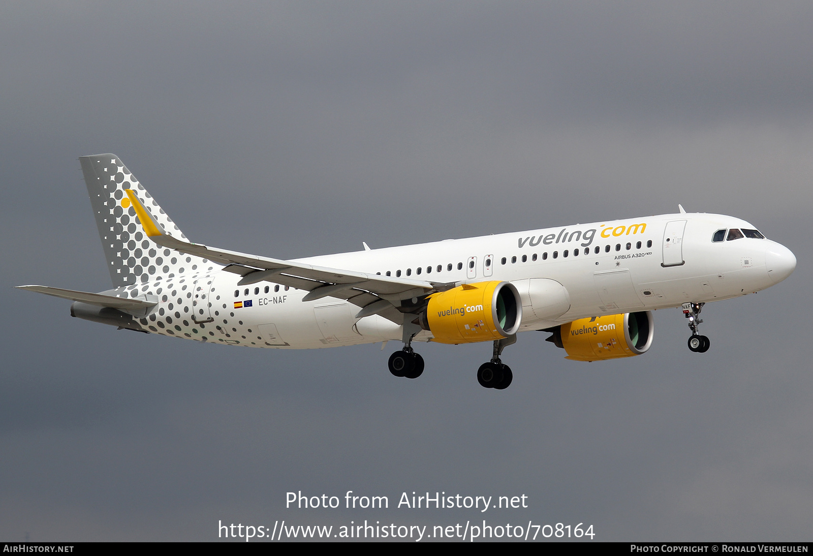 Aircraft Photo of EC-NAF | Airbus A320-271N | Vueling Airlines | AirHistory.net #708164