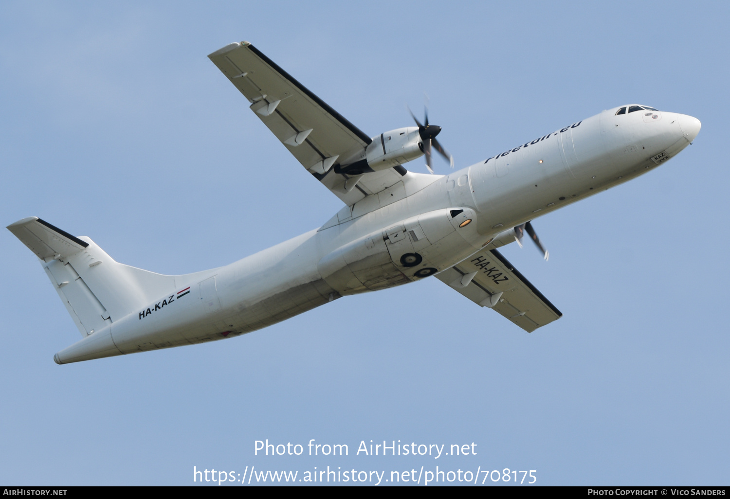 Aircraft Photo of HA-KAZ | ATR ATR-72-201/F | Fleet Air | AirHistory.net #708175