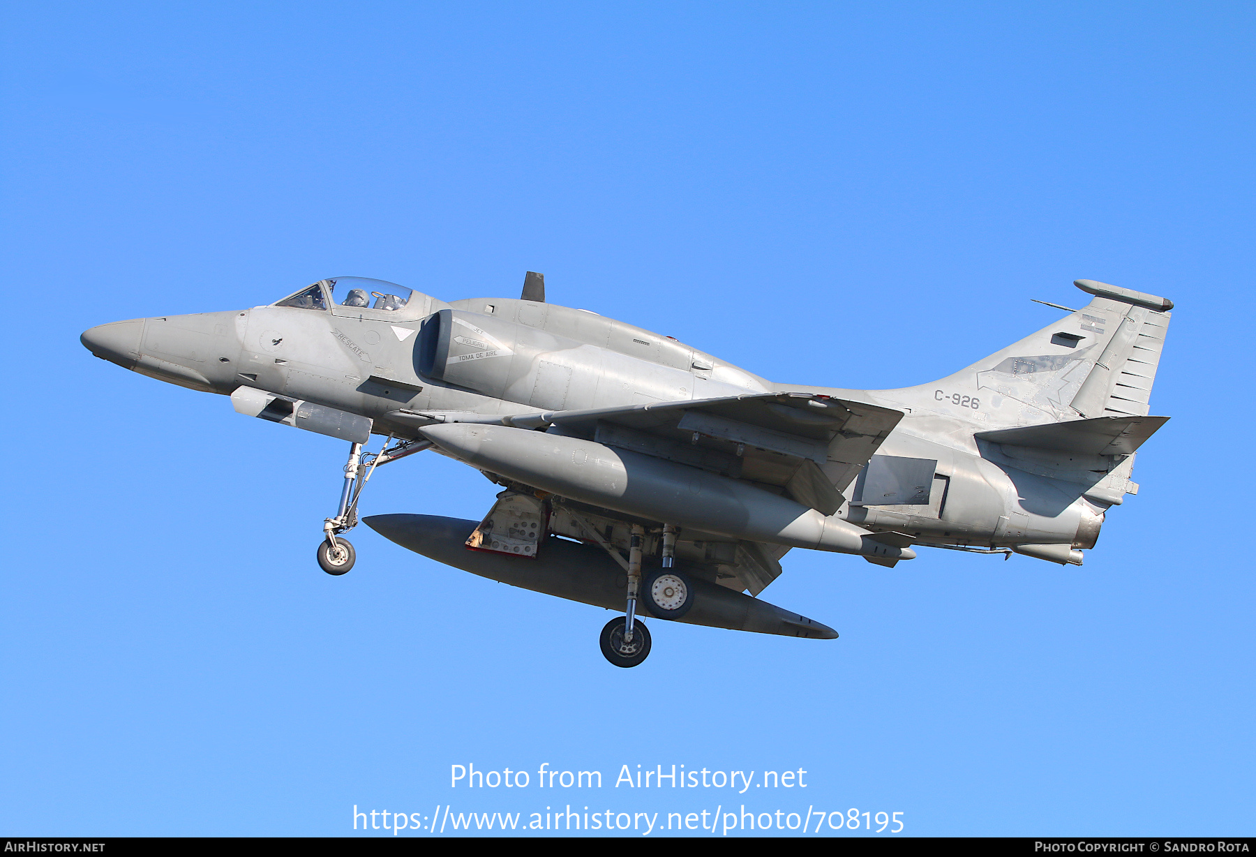 Aircraft Photo of C-926 | McDonnell Douglas A-4AR Skyhawk | Argentina - Air Force | AirHistory.net #708195