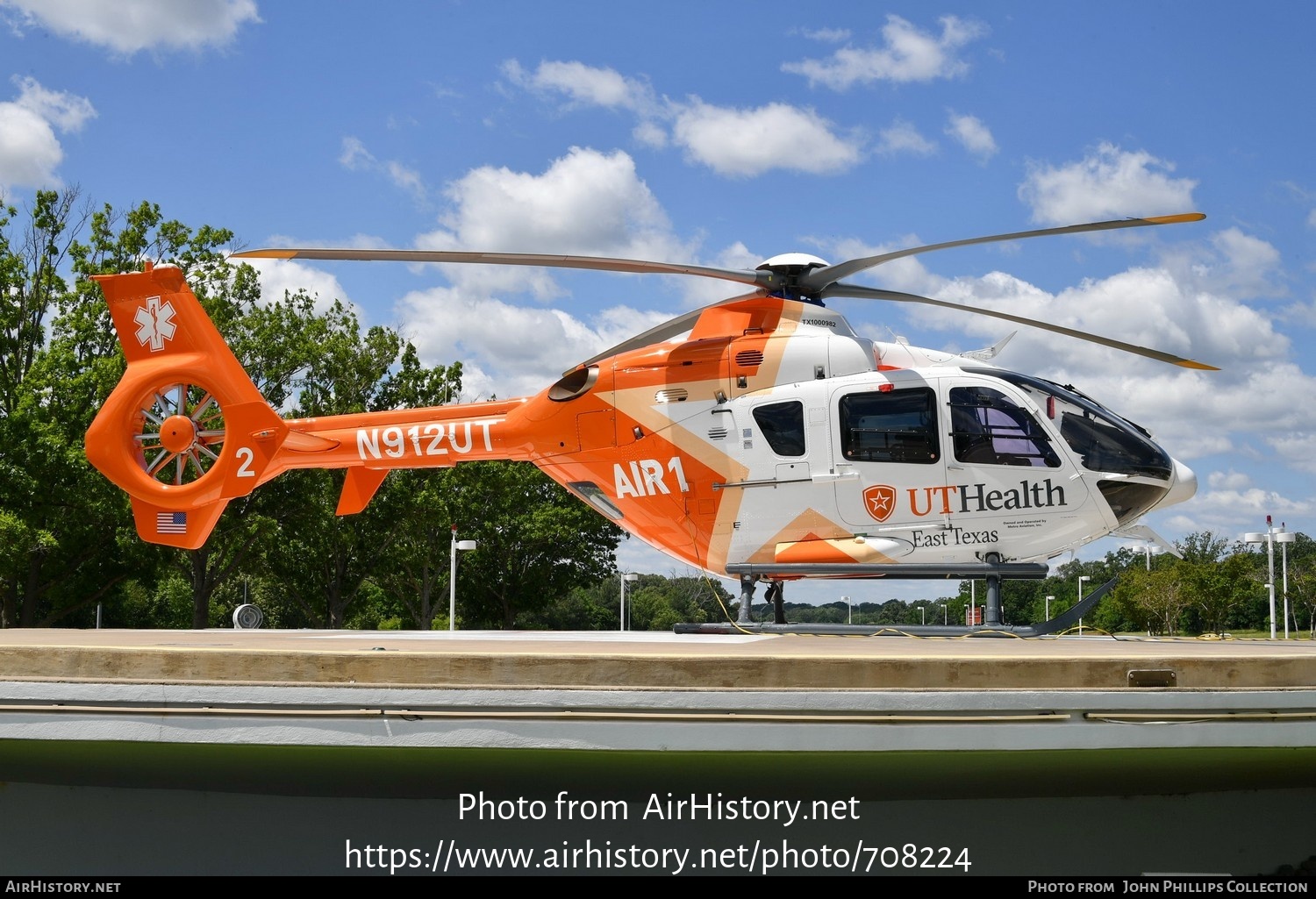 Aircraft Photo of N912UT | Airbus Helicopters EC-135T-2+ | UT Health - University of Texas | AirHistory.net #708224