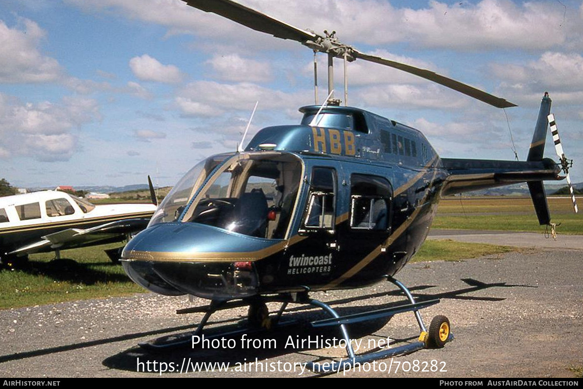 Aircraft Photo of ZK-HBB / HBB | Bell 206B-2 JetRanger II | Twincoast Helicopters | AirHistory.net #708282