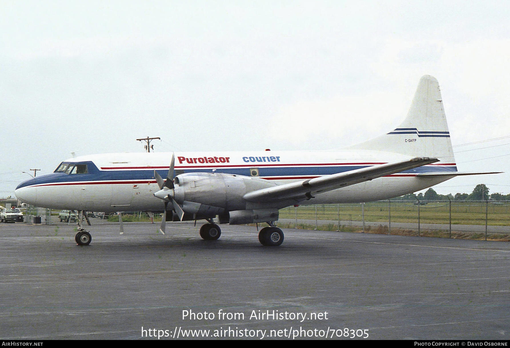 Aircraft Photo of C-GKFP | Convair 580 | Purolator Courier | AirHistory.net #708305