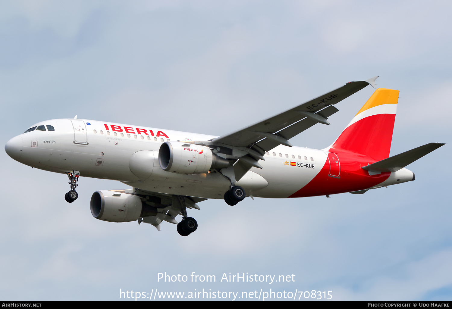 Aircraft Photo of EC-KUB | Airbus A319-111 | Iberia | AirHistory.net #708315