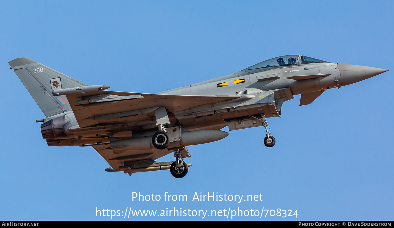 Aircraft Photo of ZK360 | Eurofighter EF-2000 Typhoon FGR4 | UK - Air Force | AirHistory.net #708324