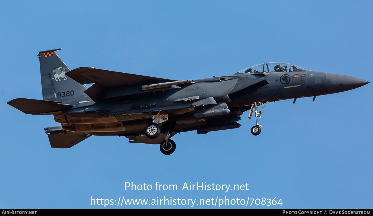 Aircraft Photo of 8320 | Boeing F-15SG Strike Eagle | Singapore - Air Force | AirHistory.net #708364