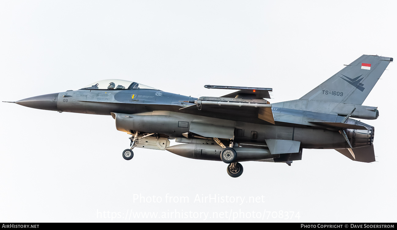 Aircraft Photo of TS-1609 | General Dynamics F-16A Fighting Falcon | Indonesia - Air Force | AirHistory.net #708374