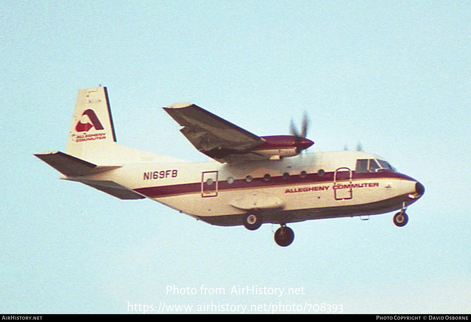 Aircraft Photo of N169FB | CASA C-212-200 Aviocar | Allegheny Commuter | AirHistory.net #708393