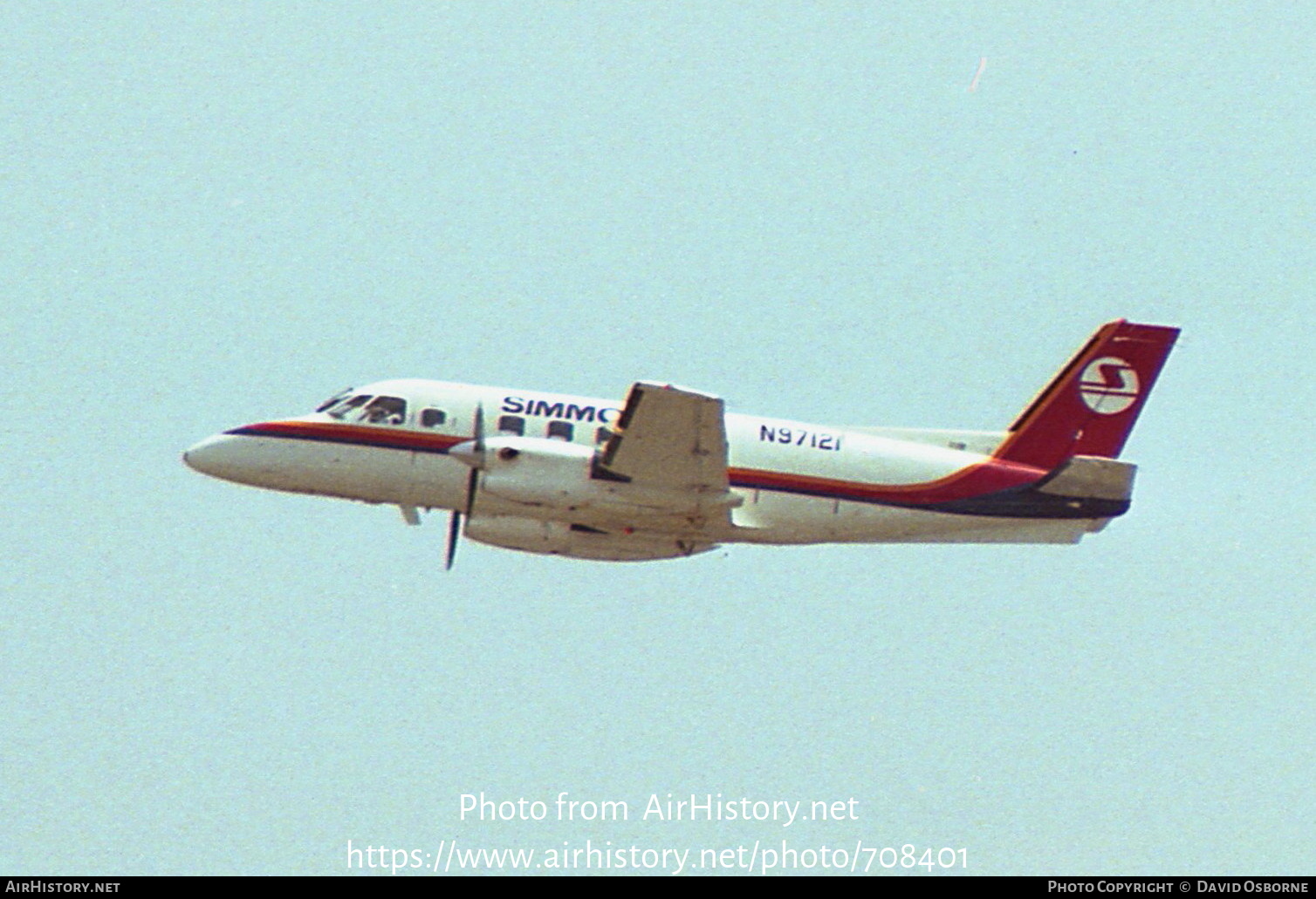 Aircraft Photo of N97121 | Embraer EMB-110P1 Bandeirante | Simmons Airlines | AirHistory.net #708401