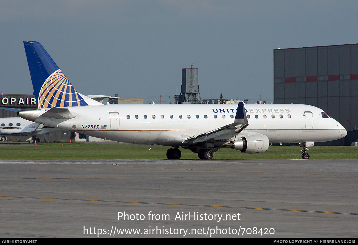 Aircraft Photo of N729YX | Embraer 170LR (ERJ-170-100LR) | United Express | AirHistory.net #708420