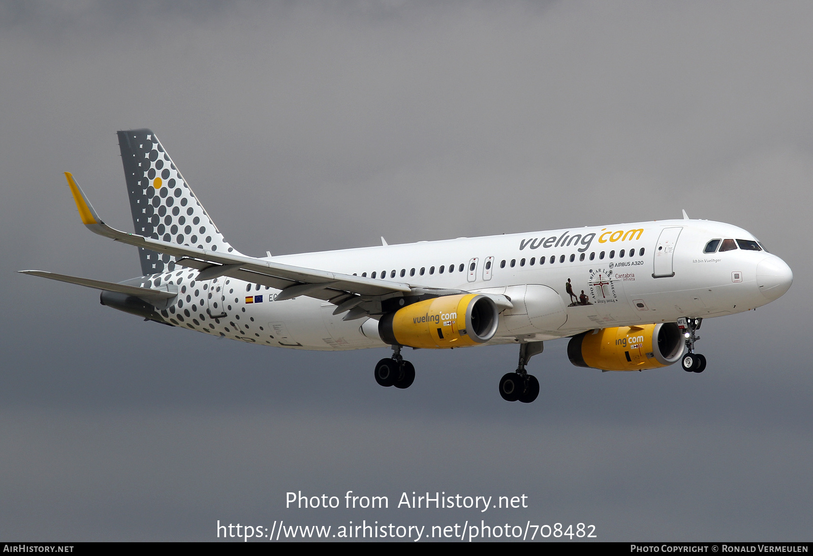 Aircraft Photo of EC-MFL | Airbus A320-232 | Vueling Airlines | AirHistory.net #708482