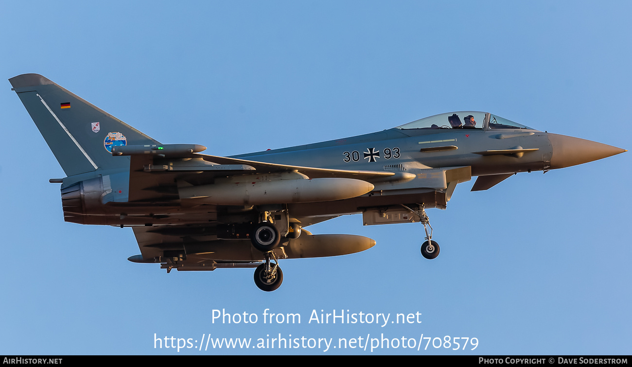 Aircraft Photo of 3093 | Eurofighter EF-2000 Typhoon S | Germany - Air Force | AirHistory.net #708579