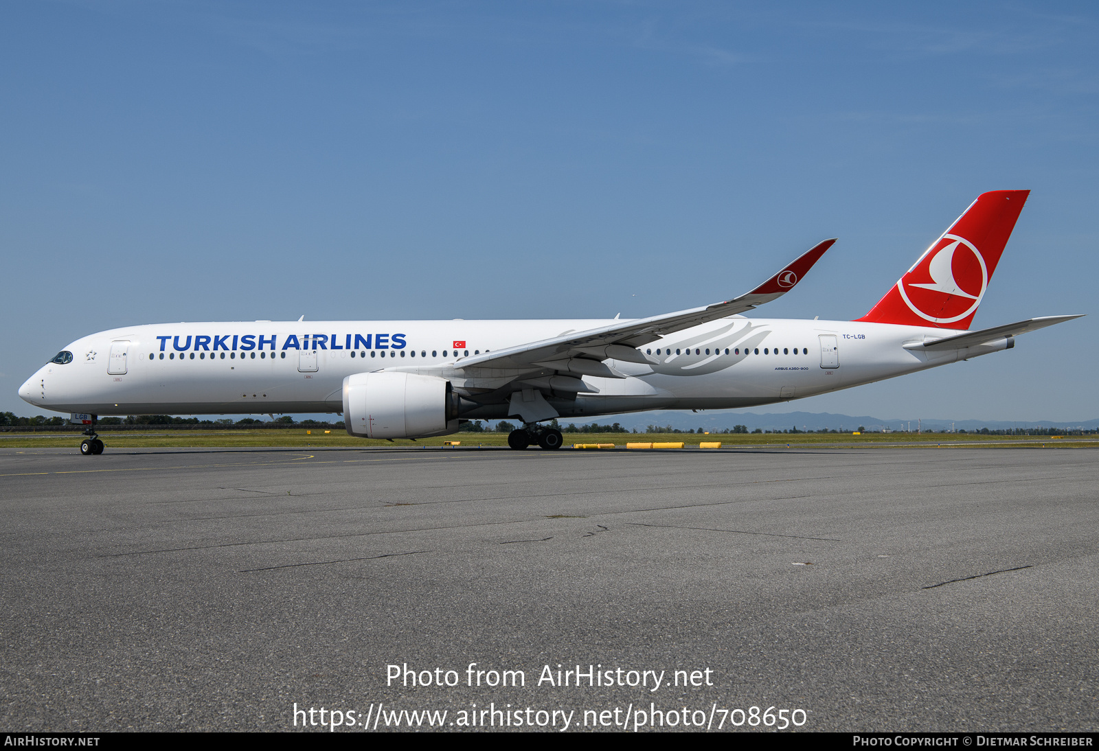 Aircraft Photo of TC-LGB | Airbus A350-941 | Turkish Airlines | AirHistory.net #708650