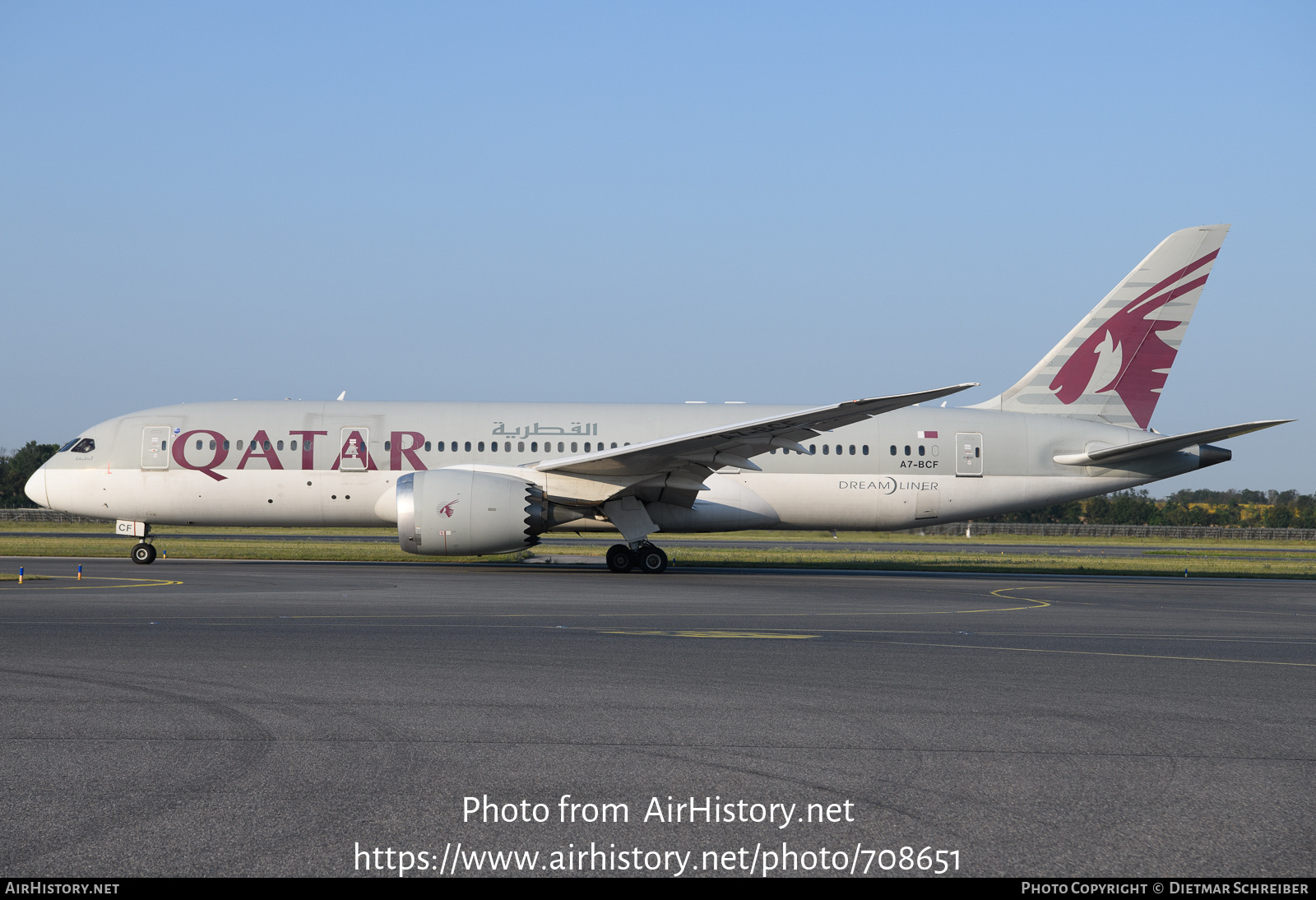 Aircraft Photo of A7-BCF | Boeing 787-8 Dreamliner | Qatar Airways | AirHistory.net #708651