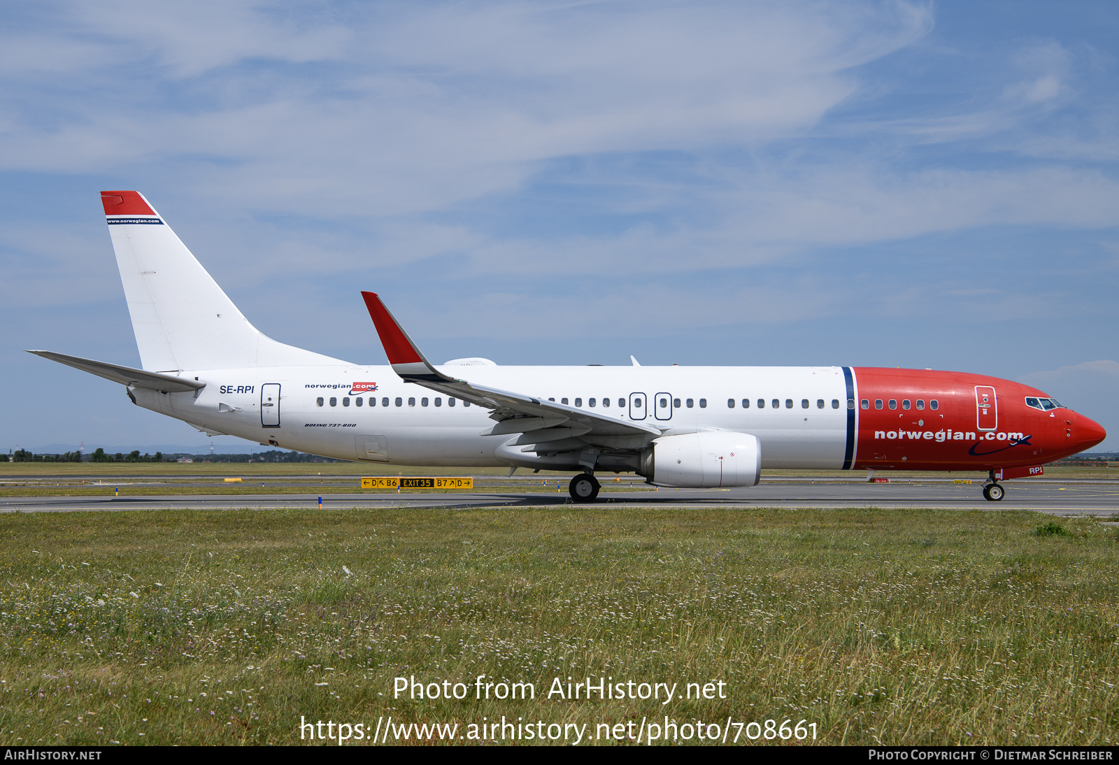 Aircraft Photo of SE-RPI | Boeing 737-8JP | Norwegian | AirHistory.net #708661