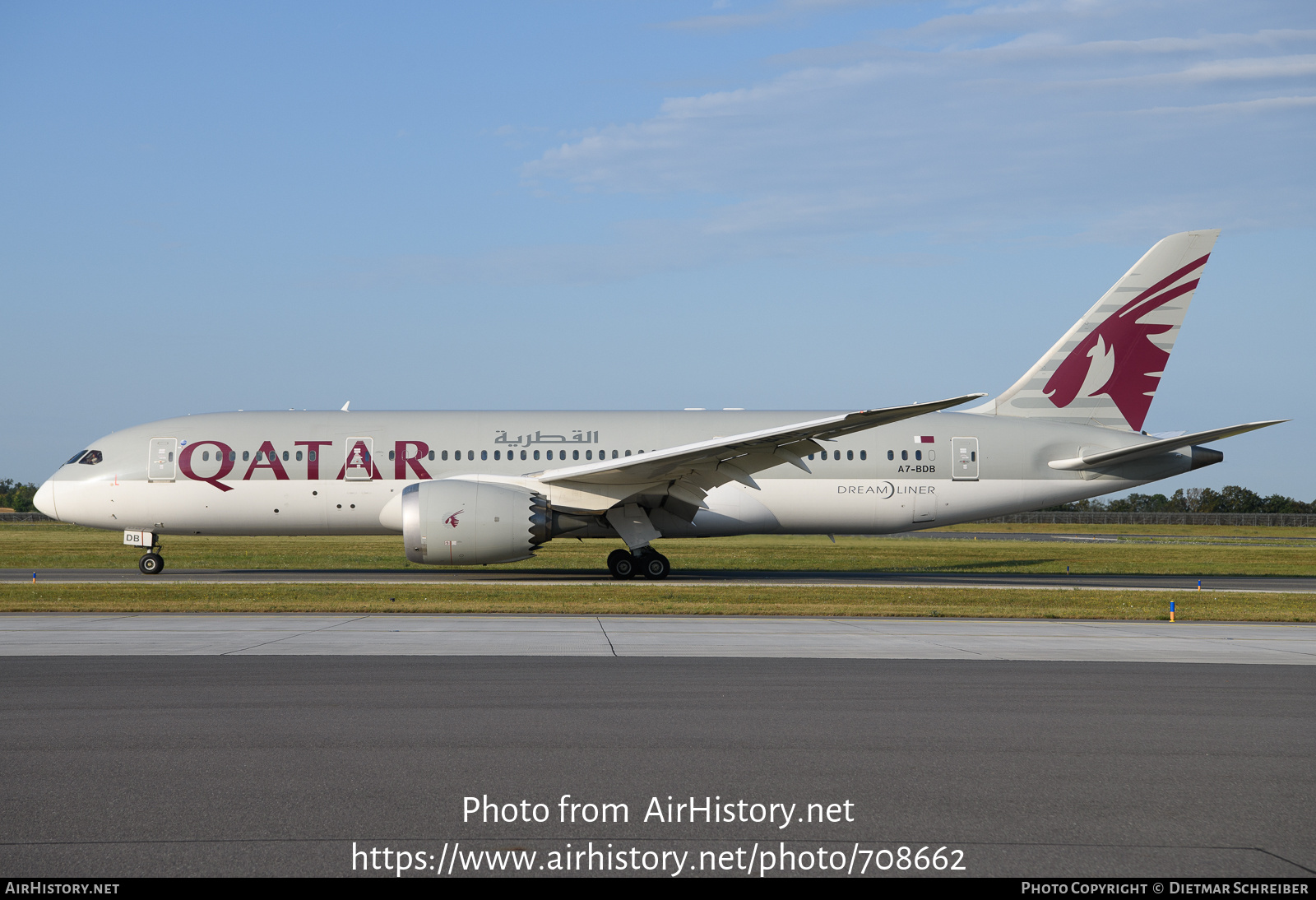 Aircraft Photo of A7-BDB | Boeing 787-8 Dreamliner | Qatar Airways | AirHistory.net #708662