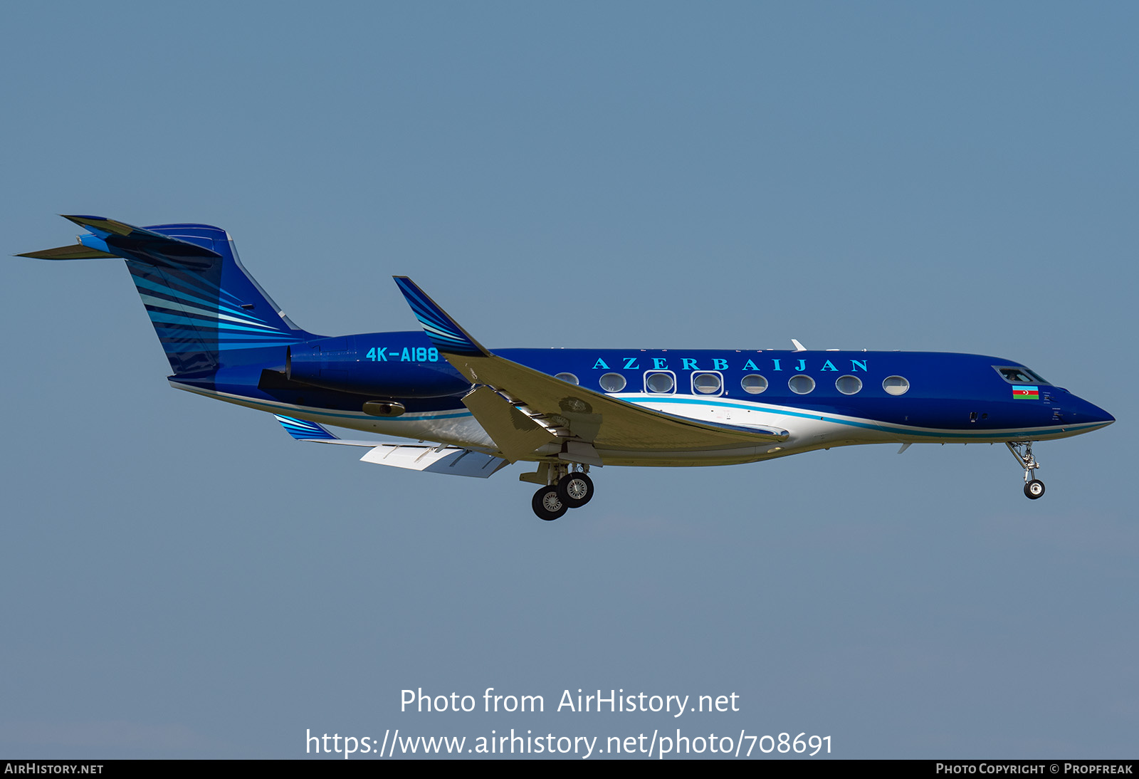 Aircraft Photo of 4K-AI88 | Gulfstream Aerospace G650 (G-VI) | Azerbaijan Government | AirHistory.net #708691