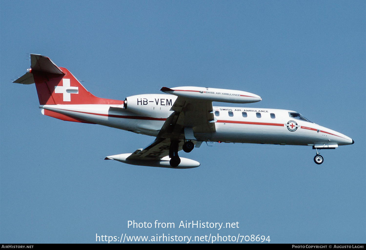 Aircraft Photo of HB-VEM | Gates Learjet 35A | REGA - Swiss Air Ambulance | AirHistory.net #708694