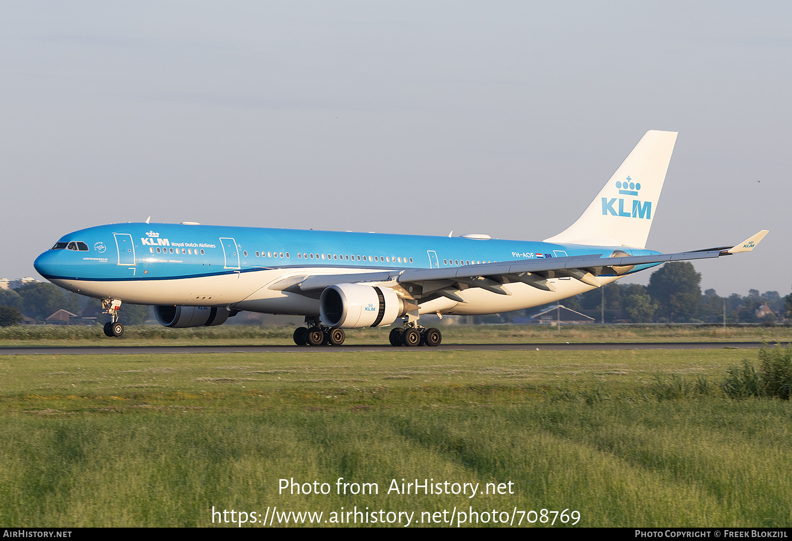 Aircraft Photo of PH-AOF | Airbus A330-203 | KLM - Royal Dutch Airlines | AirHistory.net #708769