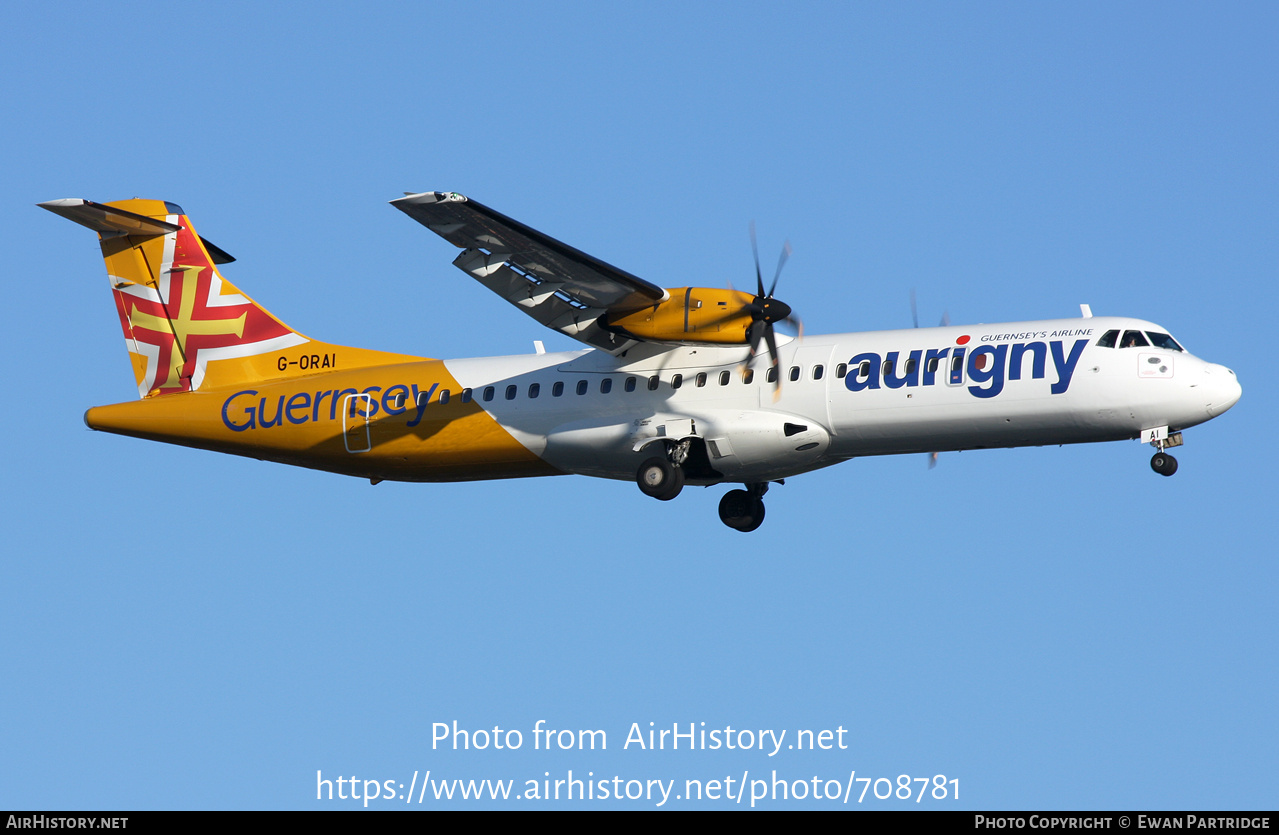 Aircraft Photo of G-ORAI | ATR ATR-72-600 (ATR-72-212A) | Aurigny Air Services | AirHistory.net #708781