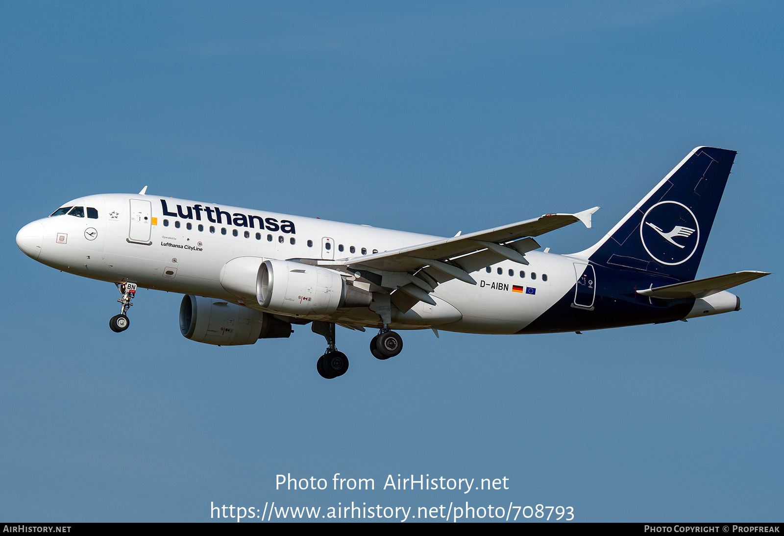 Aircraft Photo of D-AIBN | Airbus A319-112 | Lufthansa | AirHistory.net #708793