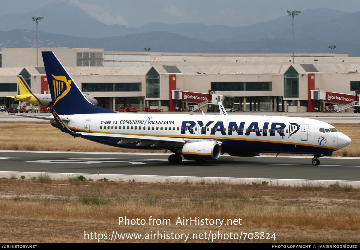 Aircraft Photo of EI-EBB | Boeing 737-8AS | Ryanair | AirHistory.net #708824