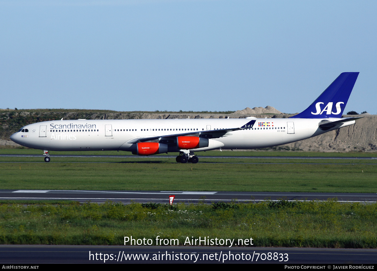 Aircraft Photo of OY-KBC | Airbus A340-313X | Scandinavian Airlines - SAS | AirHistory.net #708833