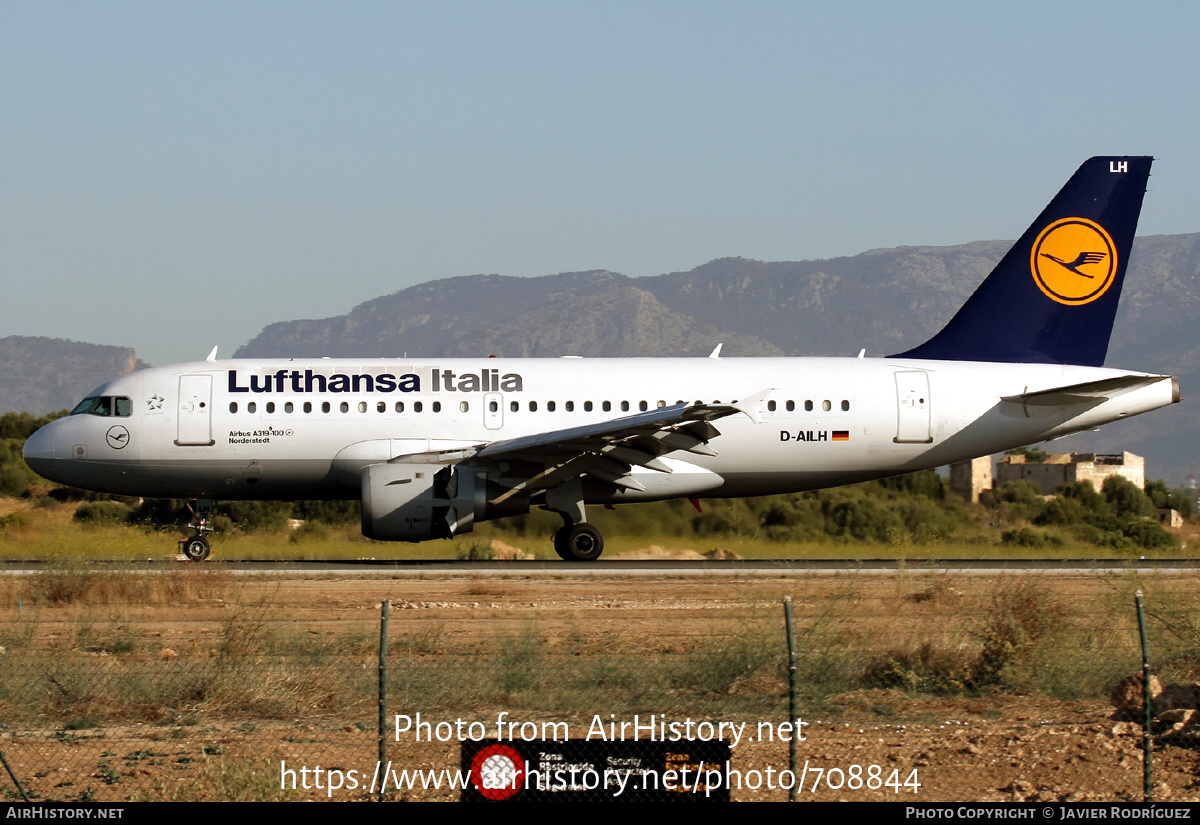 Aircraft Photo of D-AILH | Airbus A319-114 | Lufthansa Italia | AirHistory.net #708844