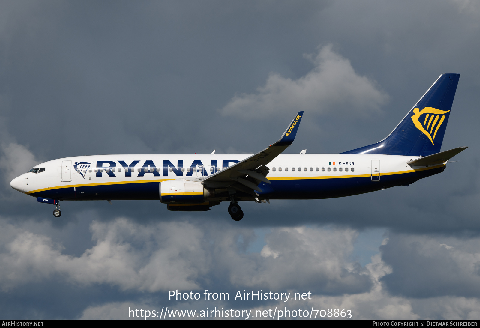 Aircraft Photo of EI-ENR | Boeing 737-8AS | Ryanair | AirHistory.net #708863