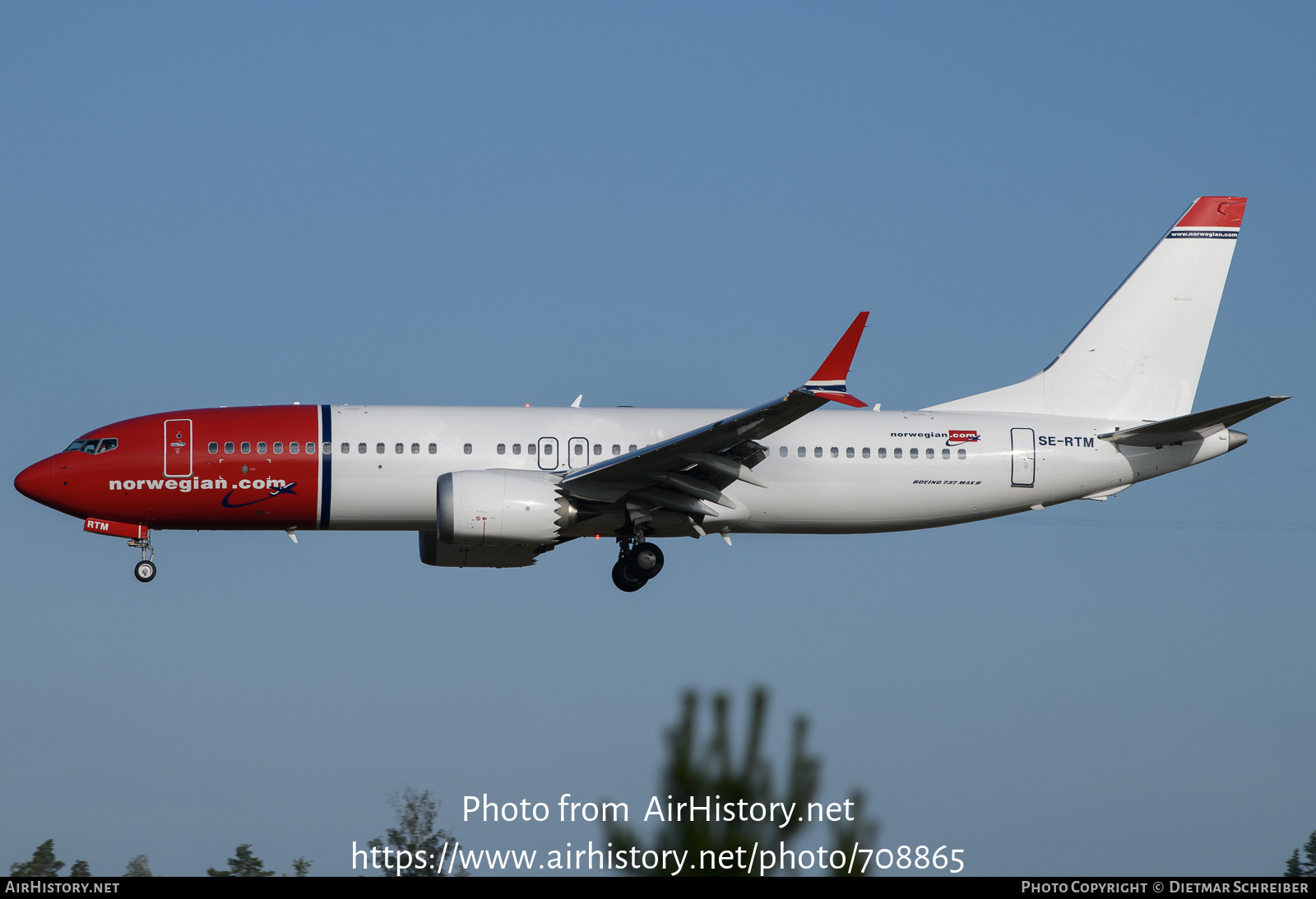 Aircraft Photo of SE-RTM | Boeing 737-8 Max 8 | Norwegian | AirHistory.net #708865