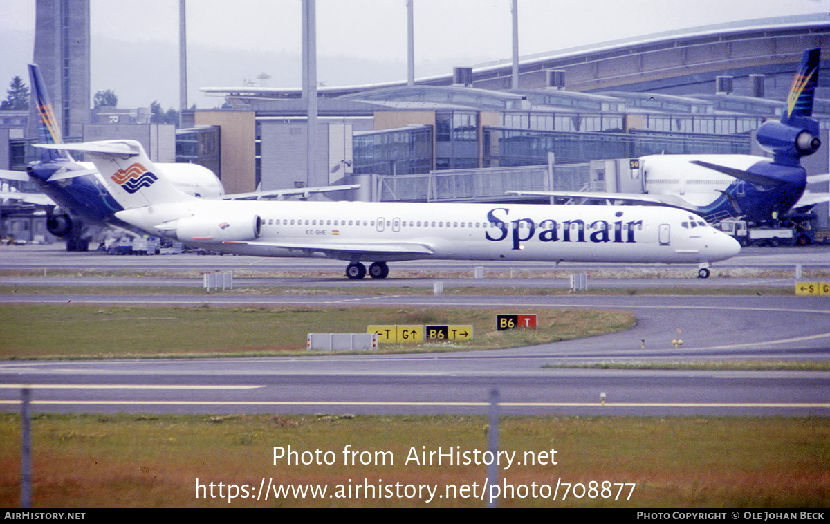 Aircraft Photo of EC-GHE | McDonnell Douglas MD-83 (DC-9-83) | Spanair | AirHistory.net #708877