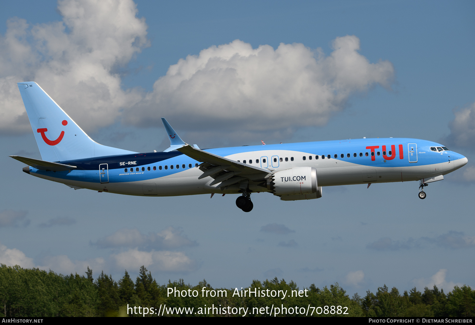 Aircraft Photo of SE-RNE | Boeing 737-8 Max 8 | TUIfly Nordic | AirHistory.net #708882