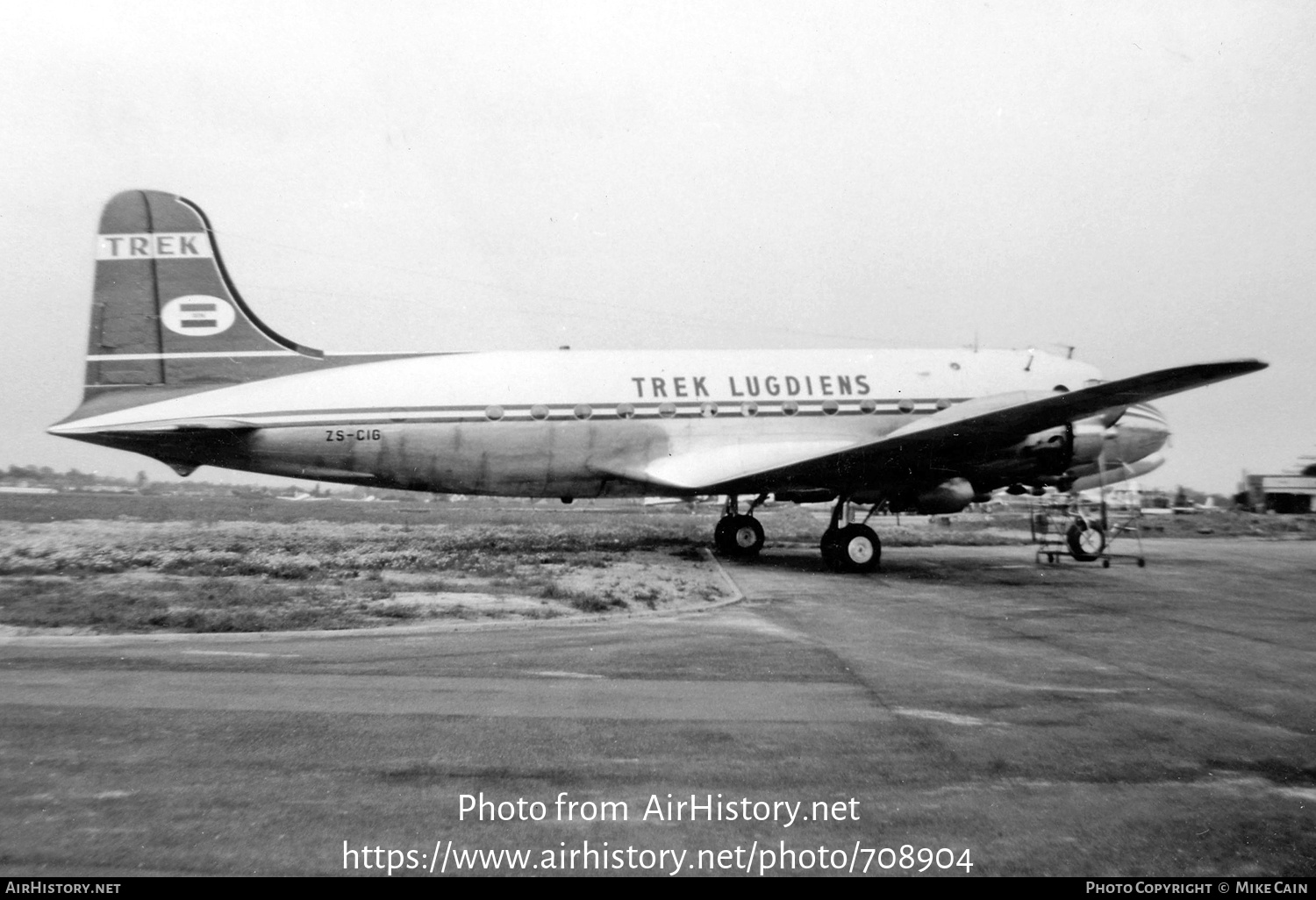 Aircraft Photo of ZS-CIG | Douglas DC-4-1009 | Trek Airways - Trek Lugdiens | AirHistory.net #708904