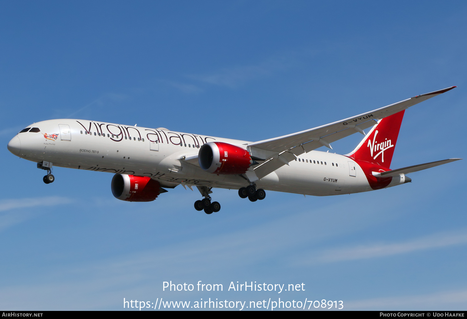 Aircraft Photo of G-VYUM | Boeing 787-9 Dreamliner | Virgin Atlantic Airways | AirHistory.net #708913