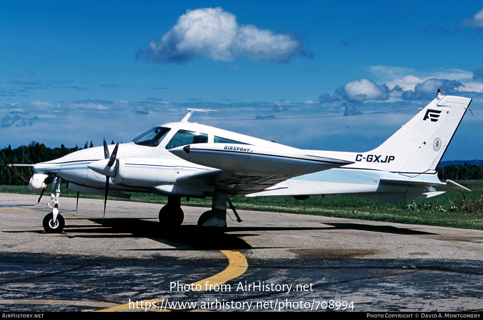 Aircraft Photo of C-GXJP | Cessna 310P | Air Spray | AirHistory.net #708994