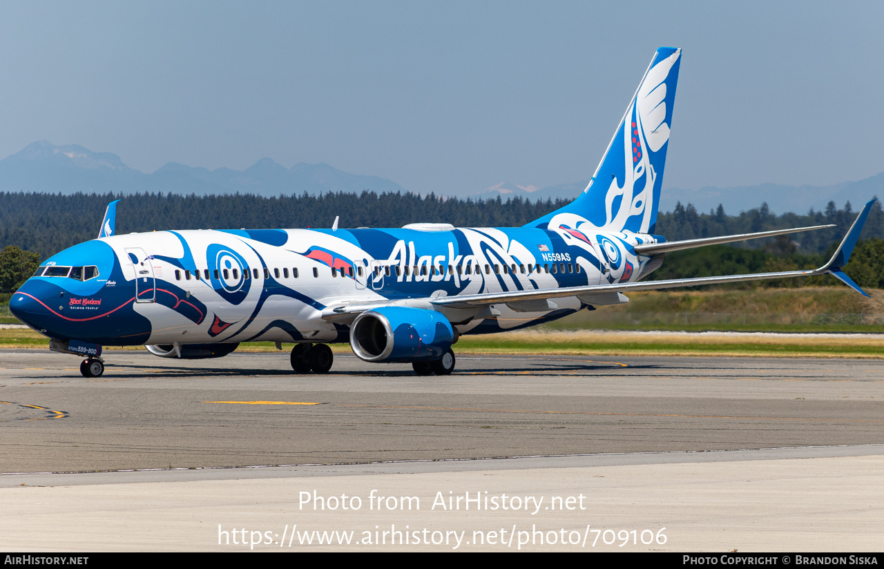 Aircraft Photo of N559AS | Boeing 737-890 | Alaska Airlines | AirHistory.net #709106