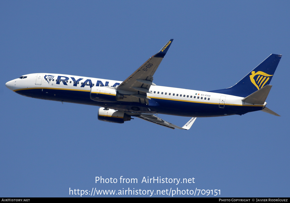 Aircraft Photo of EI-EGD | Boeing 737-8AS | Ryanair | AirHistory.net #709151