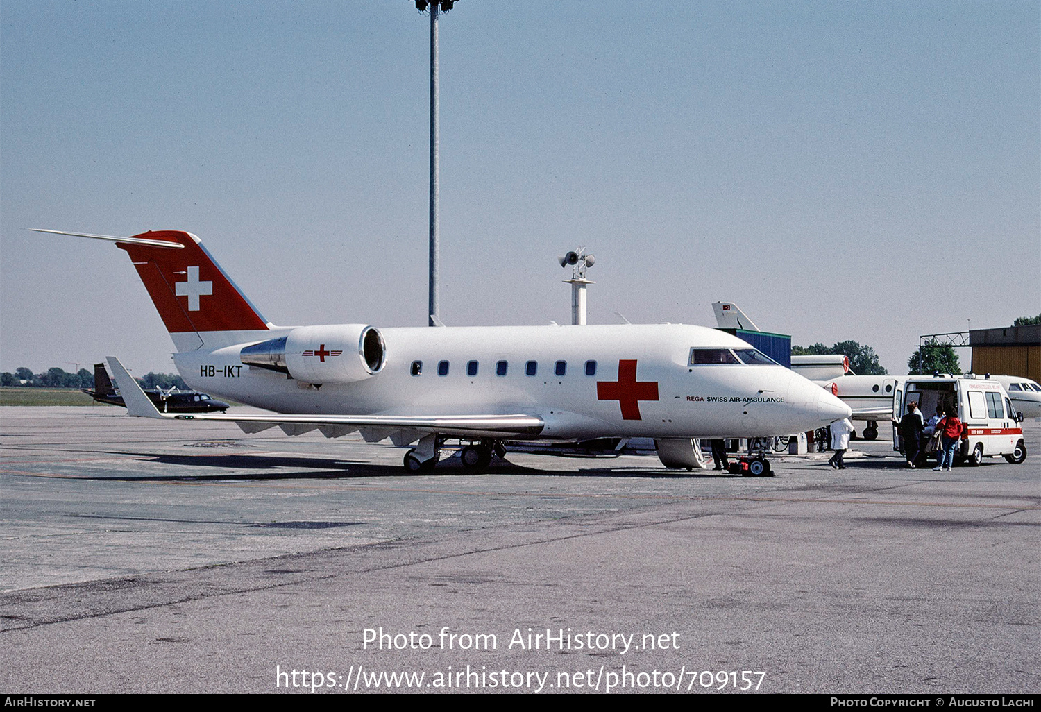 Aircraft Photo of HB-IKT | Canadair Challenger 601-3A (CL-600-2B16) | REGA - Swiss Air Ambulance | AirHistory.net #709157