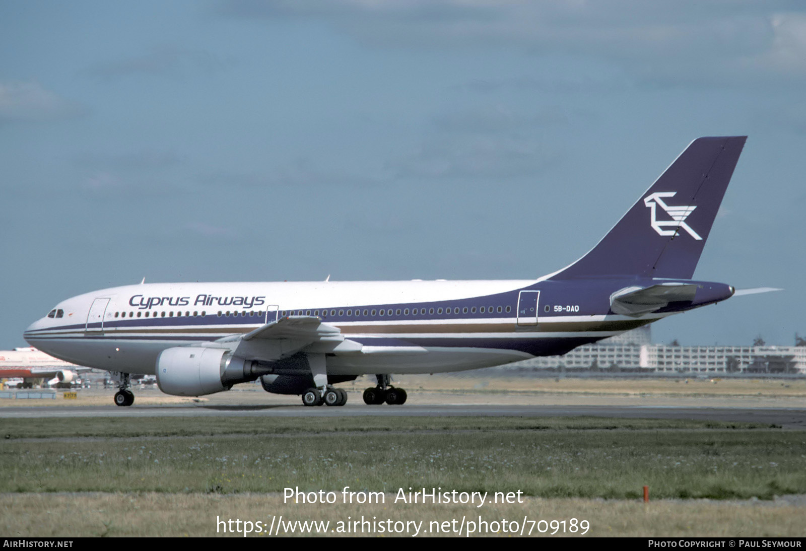 Aircraft Photo of 5B-DAQ | Airbus A310-203 | Cyprus Airways | AirHistory.net #709189