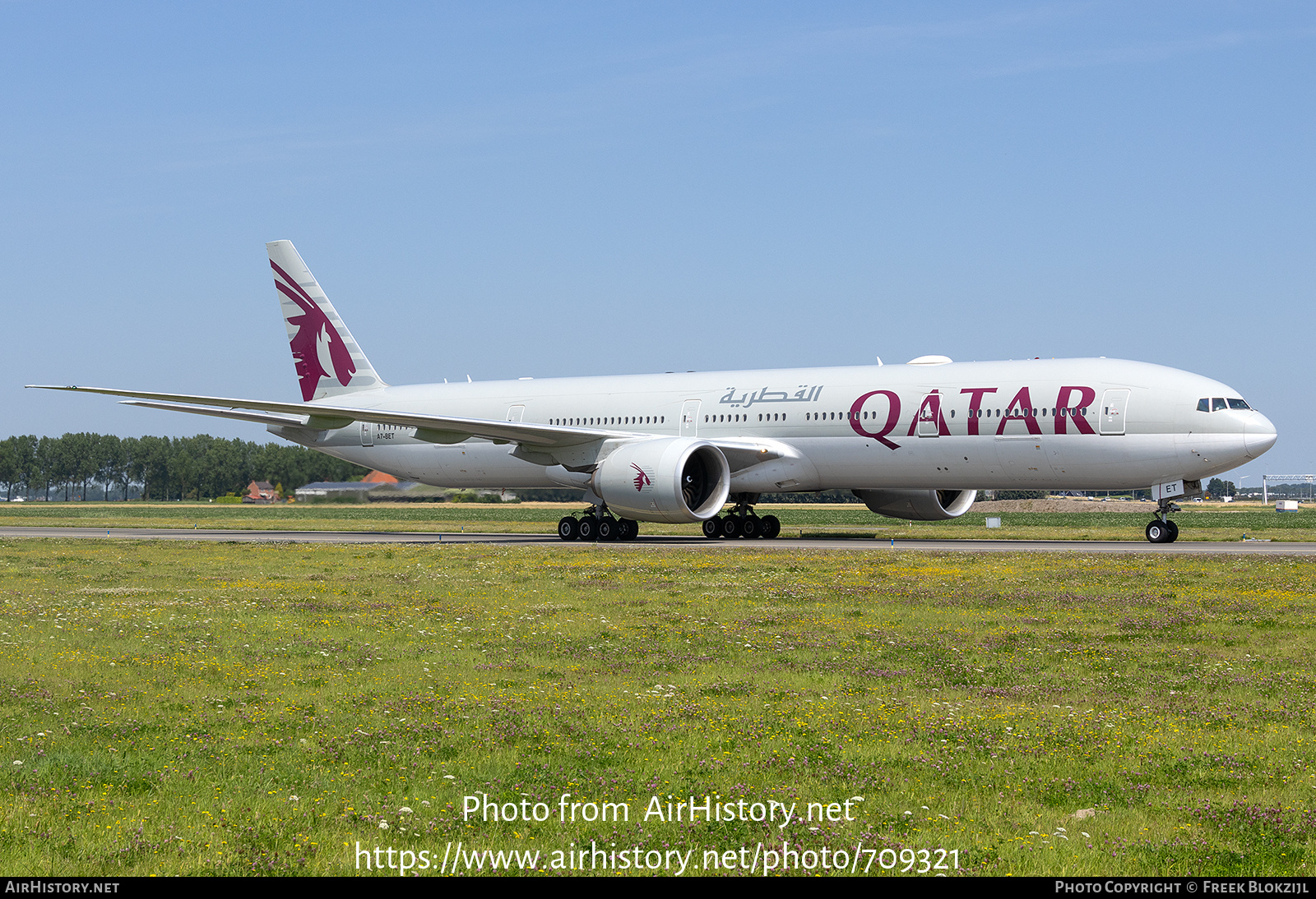 Aircraft Photo of A7-BET | Boeing 777-300/ER | Qatar Airways | AirHistory.net #709321