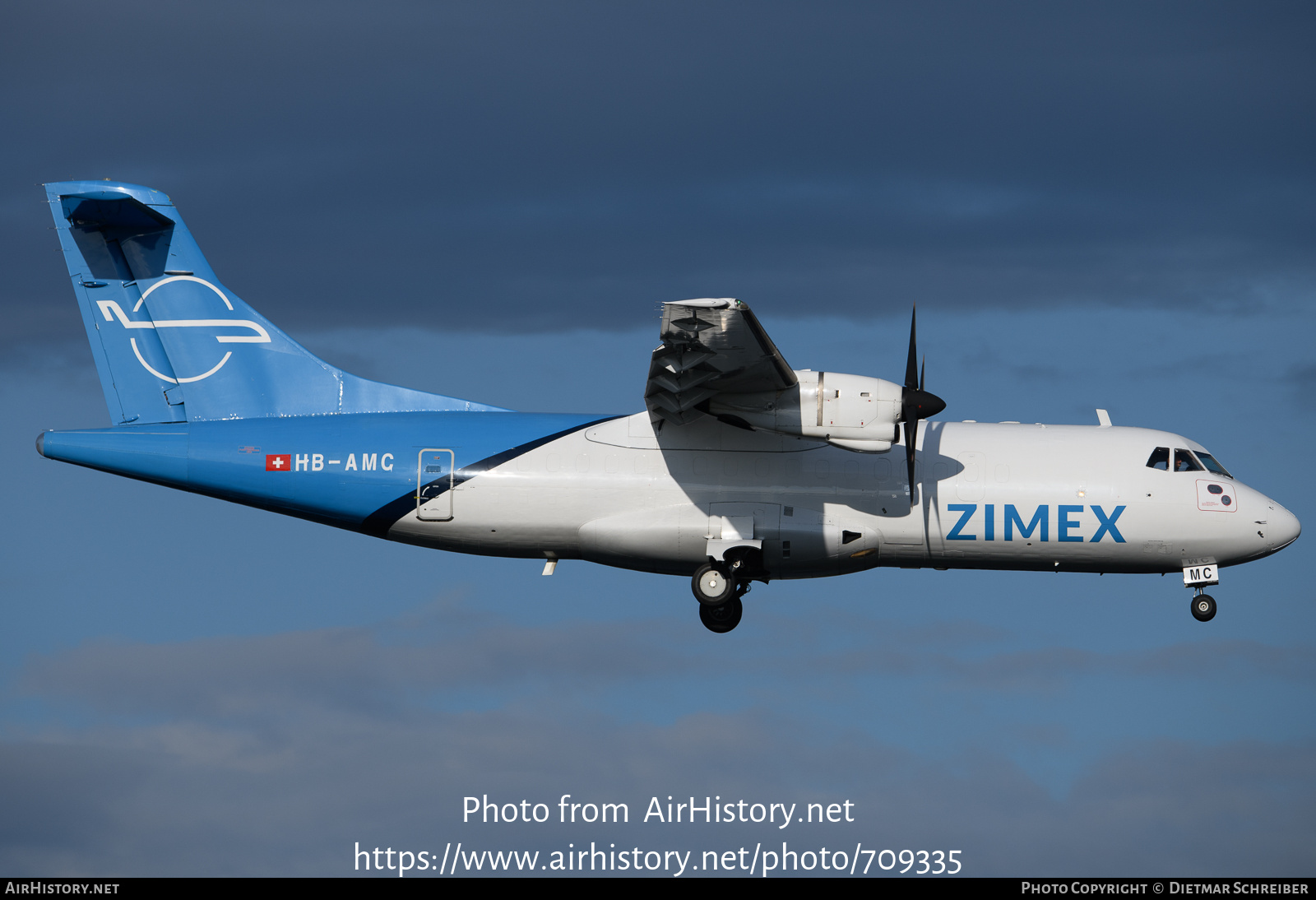 Aircraft Photo of HB-AMC | ATR ATR-42-320F | Zimex Aviation | AirHistory.net #709335