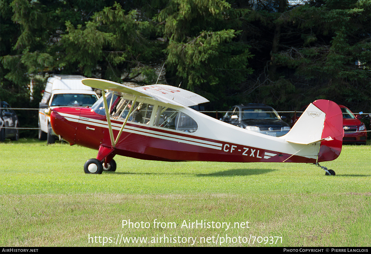 Aircraft Photo of CF-ZXL | Aeronca 7AC Champion | AirHistory.net #709371