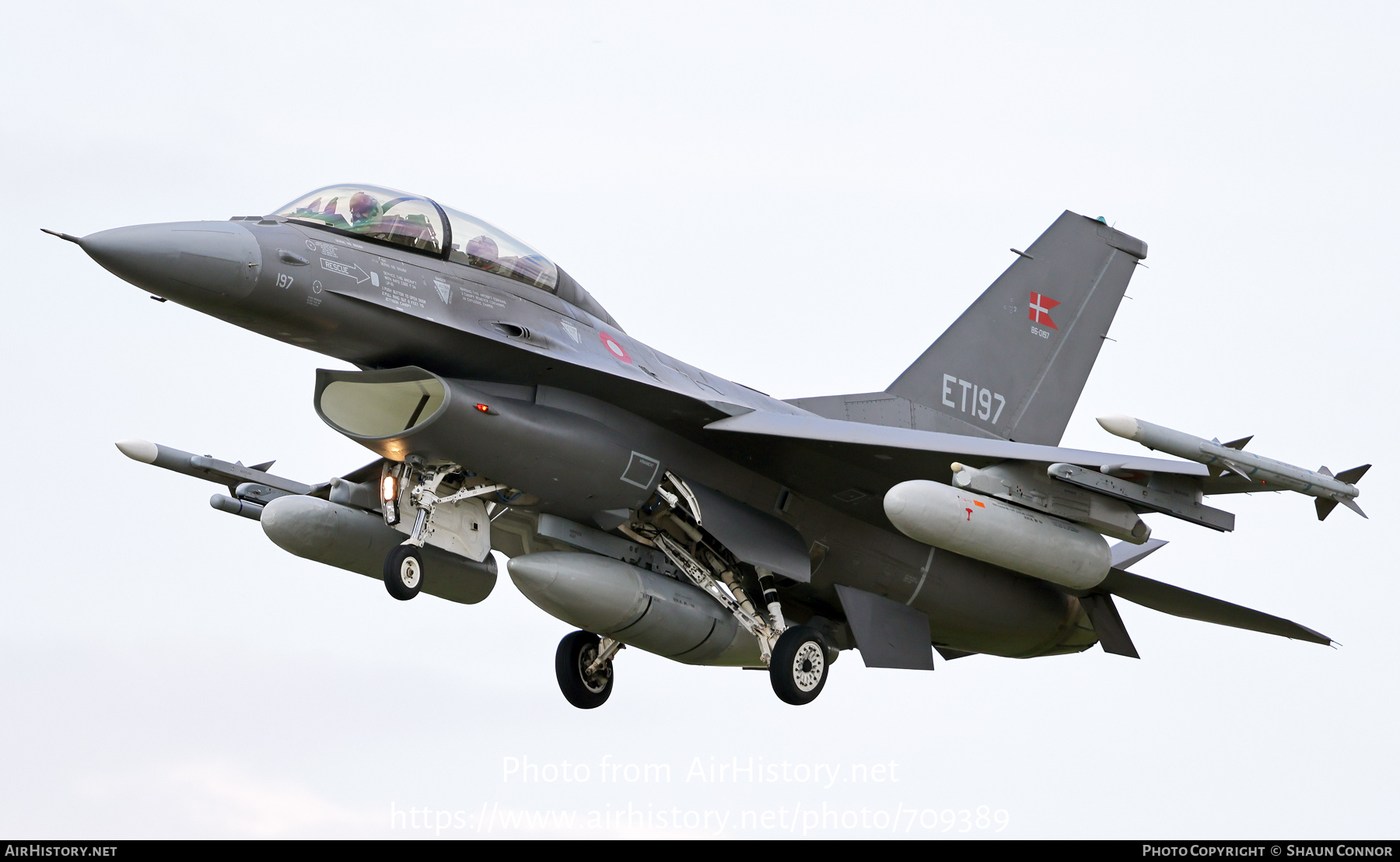 Aircraft Photo of ET-197 | General Dynamics F-16BM Fighting Falcon | Denmark - Air Force | AirHistory.net #709389