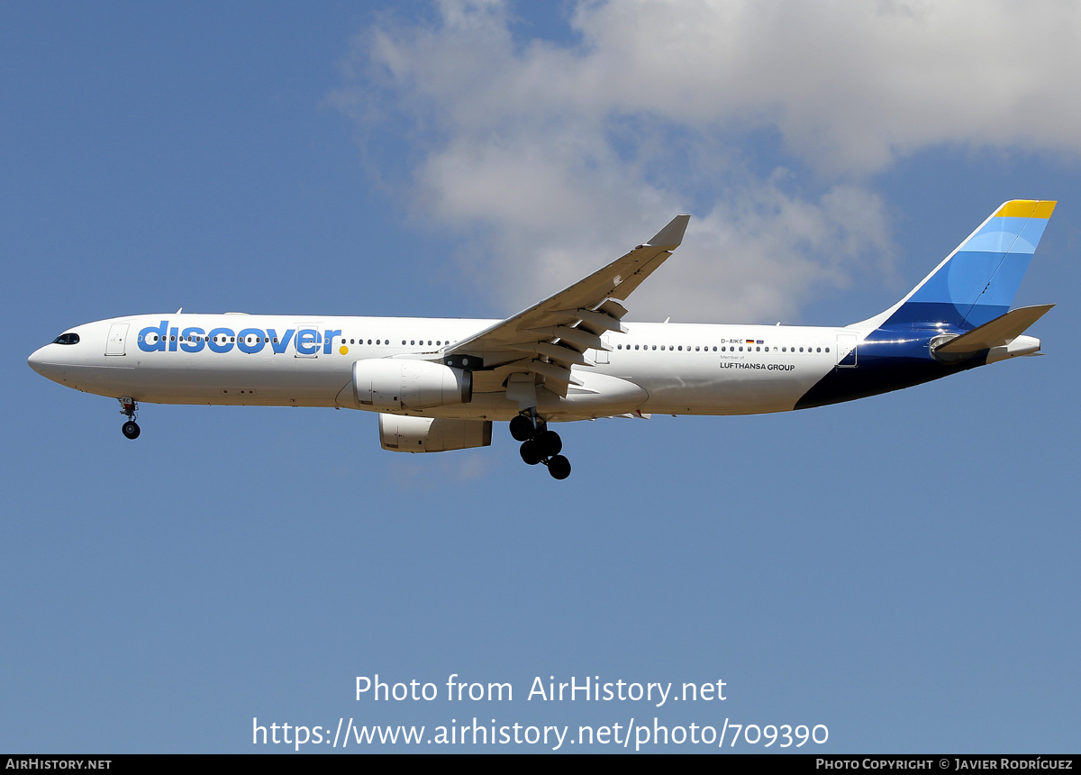 Aircraft Photo of D-AIKC | Airbus A330-343 | Discover Airlines | AirHistory.net #709390