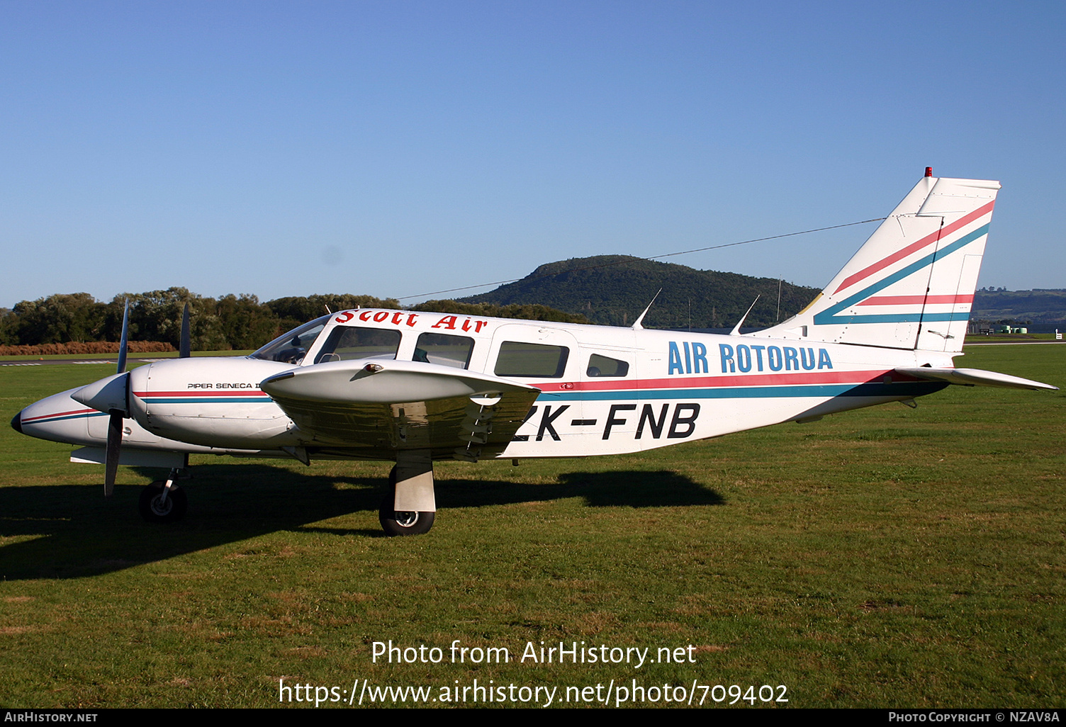 Aircraft Photo of ZK-FNB | Piper PA-34-200T Seneca II | Air Rotorua | AirHistory.net #709402