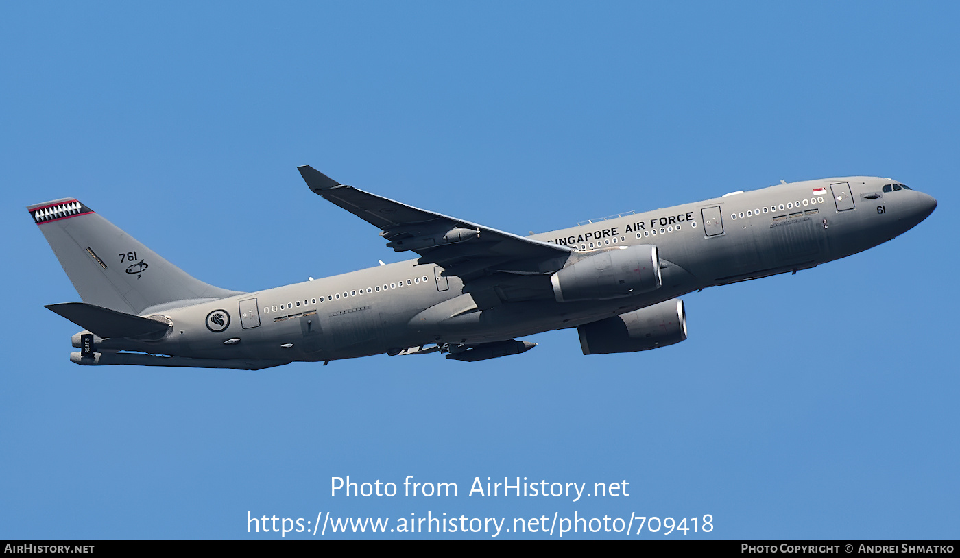 Aircraft Photo of 761 | Airbus A330-243MRTT | Singapore - Air Force | AirHistory.net #709418