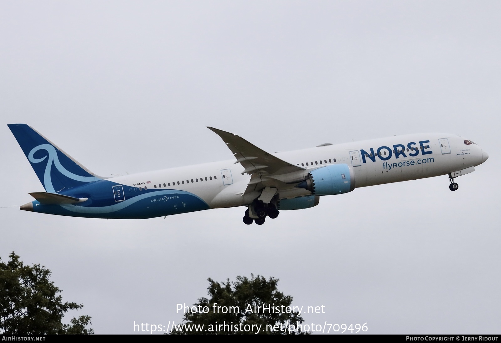 Aircraft Photo of G-CKWS | Boeing 787-9 Dreamliner | Norse Atlantic Airways | AirHistory.net #709496