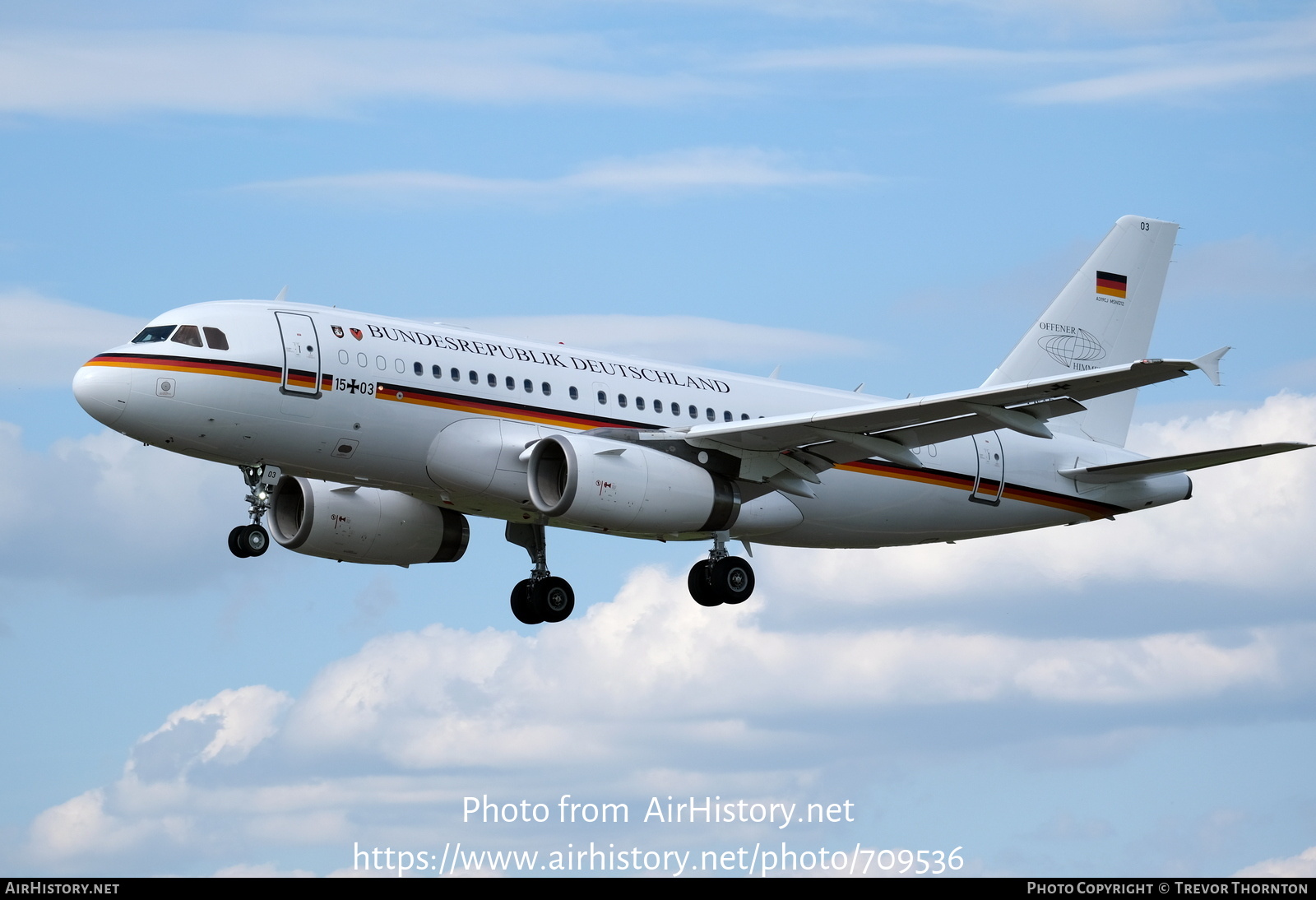 Aircraft Photo of 1503 | Airbus ACJ319 (A319-133/CJ) | Germany - Air Force | AirHistory.net #709536